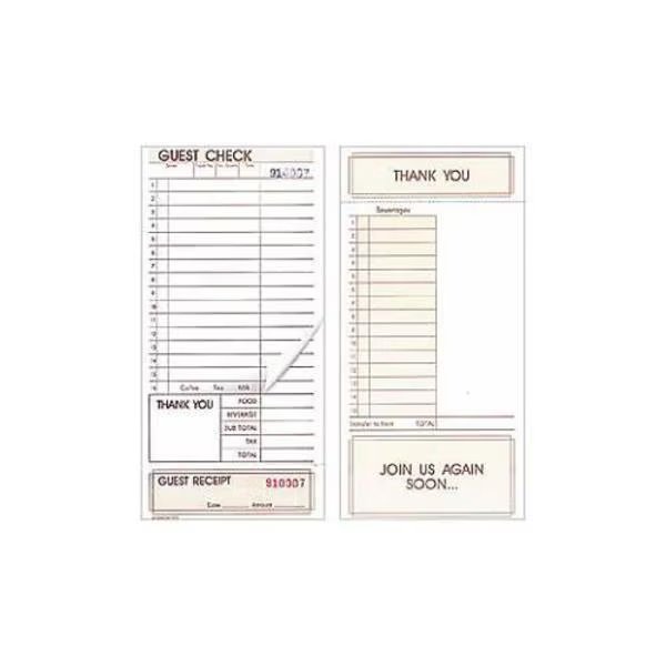 2-Part Loose Guest Checks, 250 Count, PK8, Rdw, Mfr#: 3147LSE